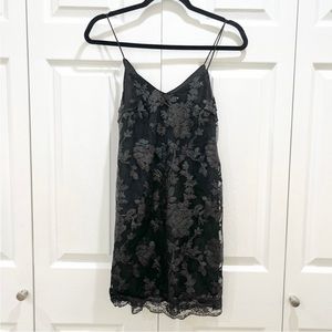 Millau | Dresses | Millau Black Floral Sequin Dress Small | Poshmark